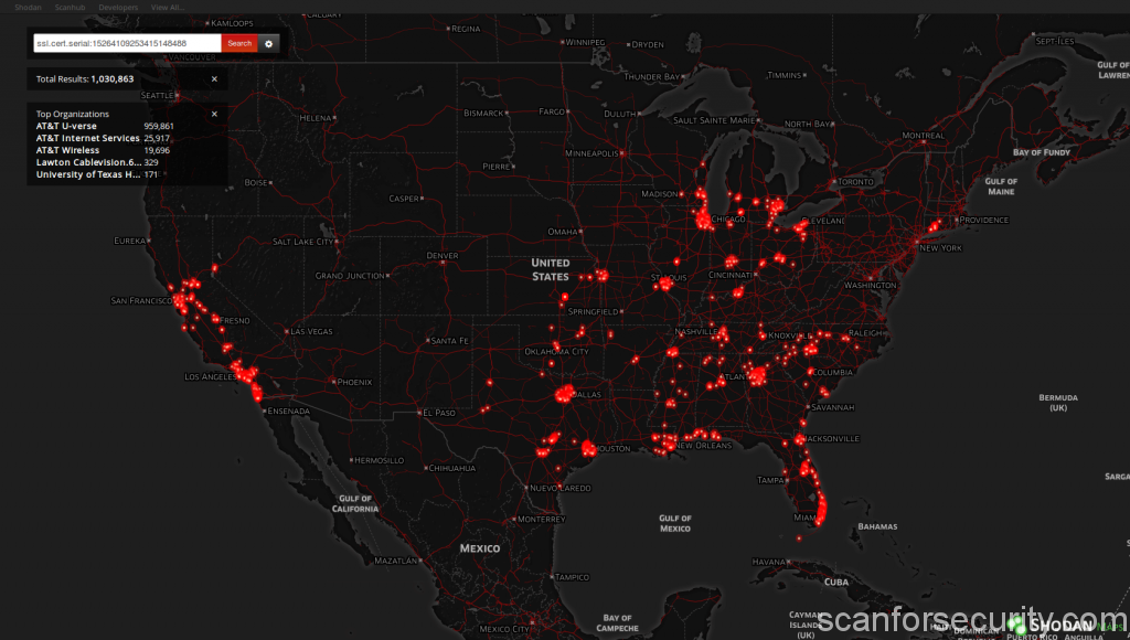 Shodan maps